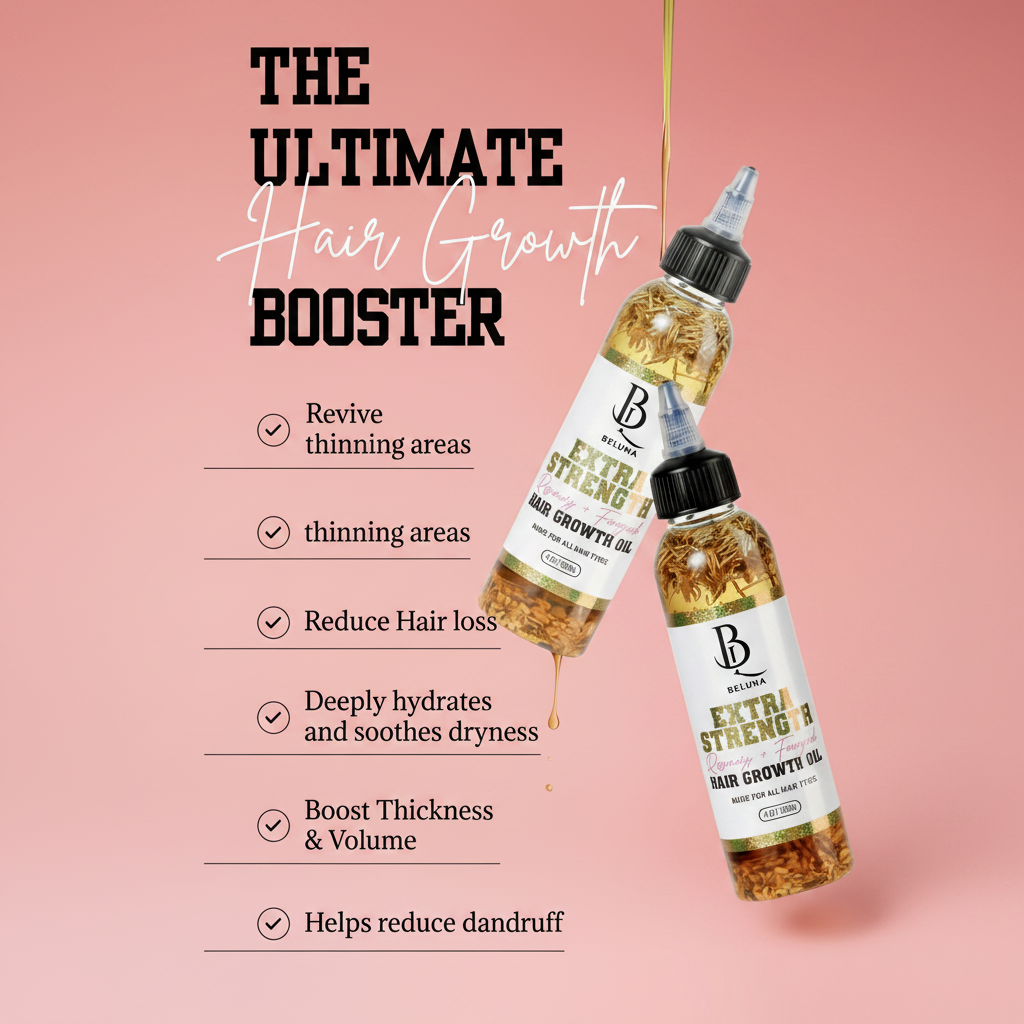 Rosemary + Fenugreek Hair Growth Oil – Strengthening Scalp Serum