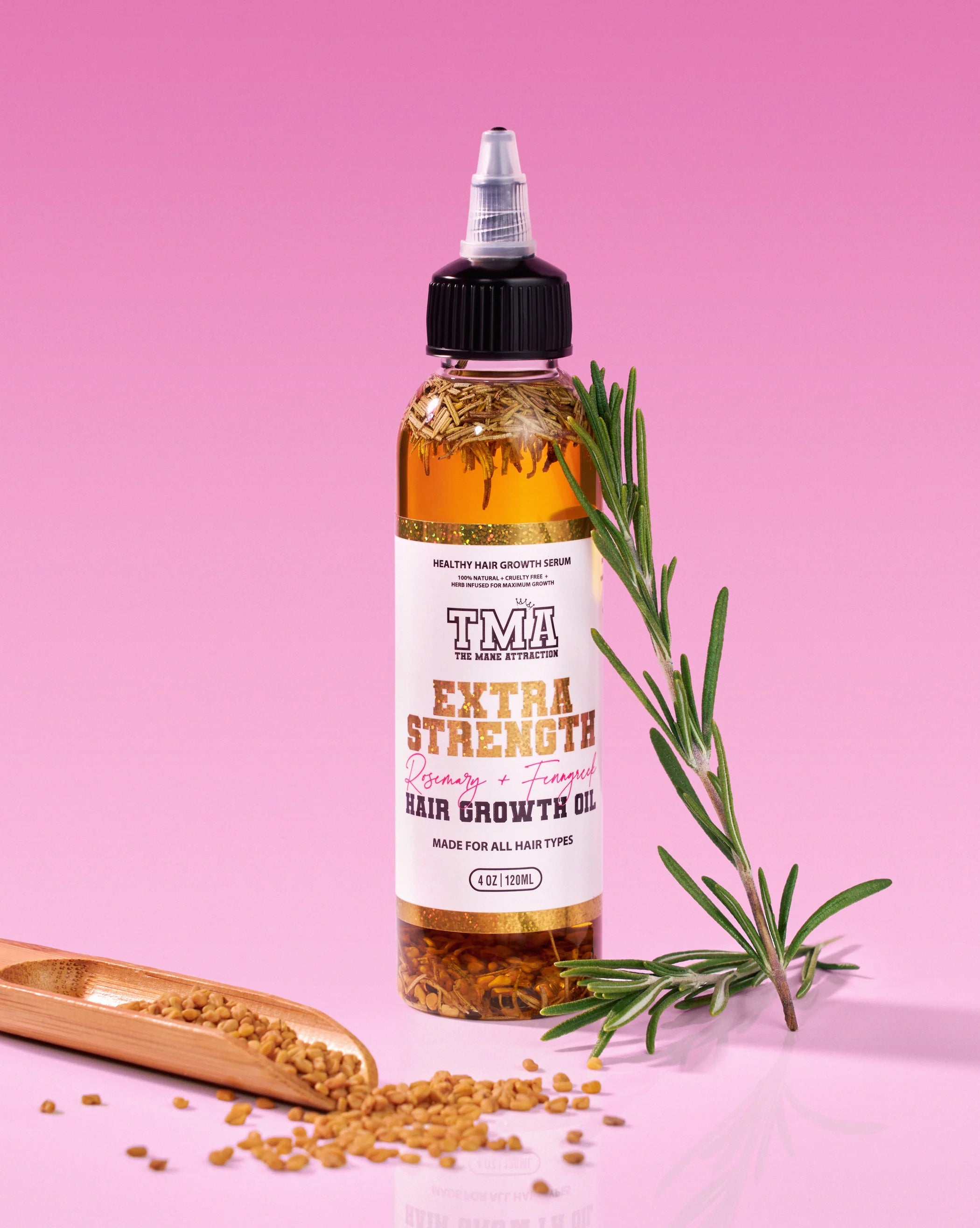 Rosemary + Fenugreek Hair Growth Oil – Strengthening Scalp Serum