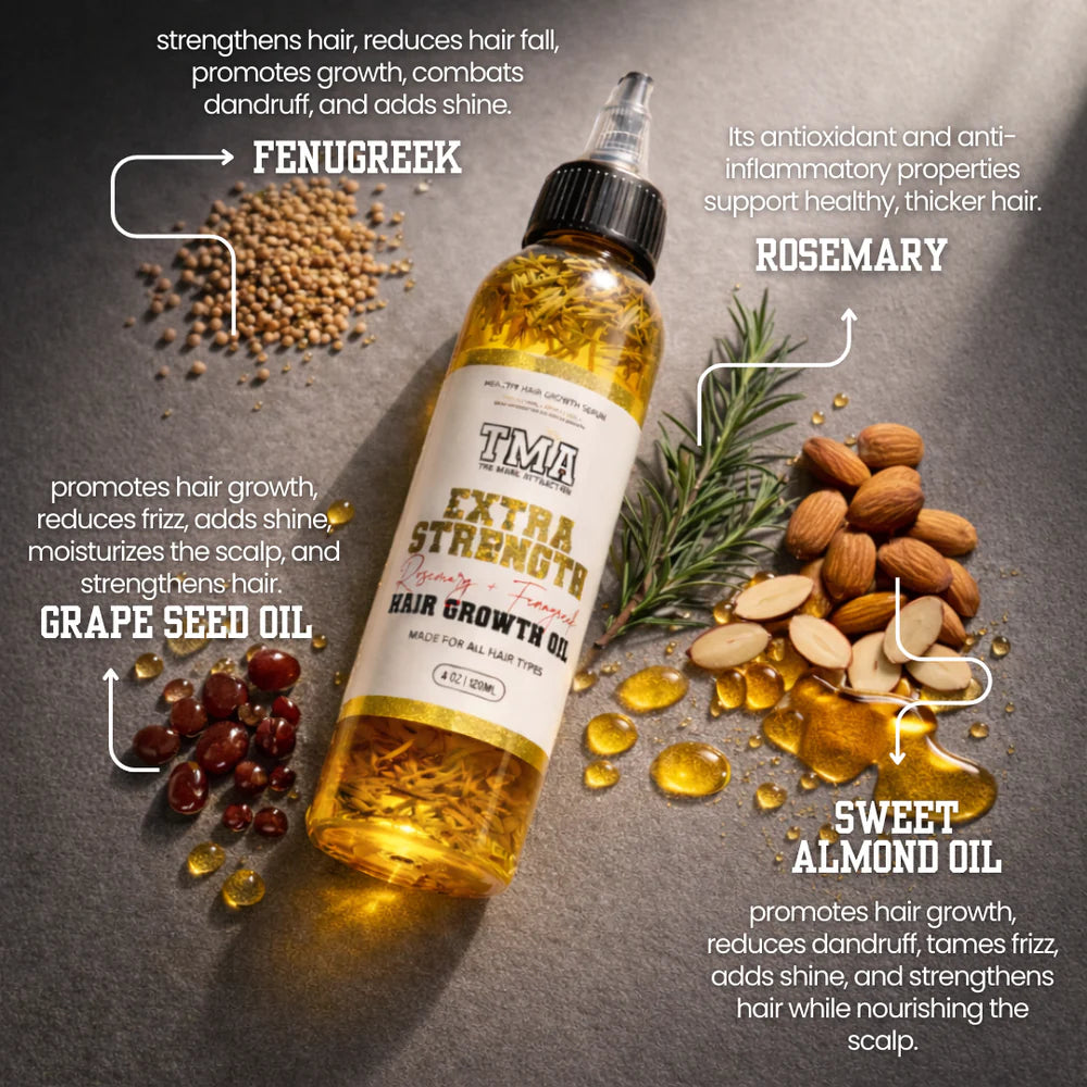 Rosemary + Fenugreek Hair Growth Oil – Strengthening Scalp Serum